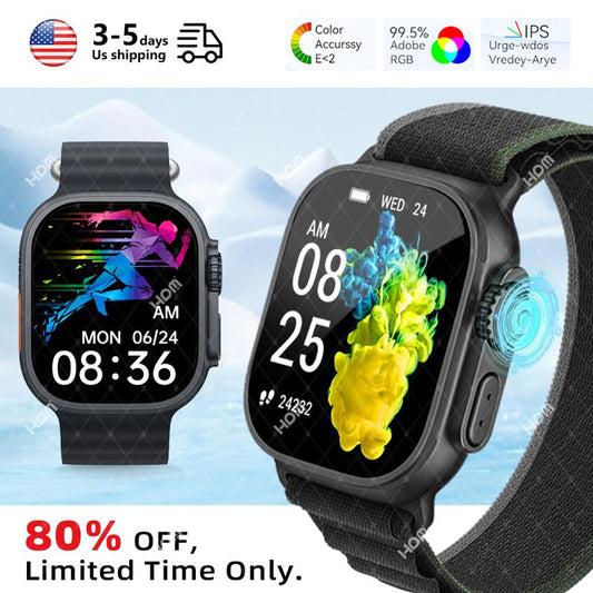 2025 Smartwatch for Office & Fitness – Bluetooth Calling, Health Monitoring, 120+ Sports Modes & Smart Notifications for Seamless Work-Life Balance