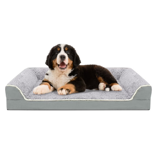 Dog Bed for Large Medium Small Dogs Orthopedic Dog Sofa Bed Non Slip Pet Couch with Removable Washable Cover Supportive Egg Crate Foam S to XL