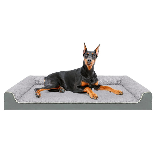 Dog Bed for Large Medium Small Dogs Orthopedic Dog Sofa Bed Non Slip Pet Couch with Removable Washable Cover Supportive Egg Crate Foam S to XL