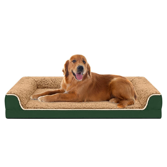 Dog Bed for Large Medium Small Dogs Orthopedic Dog Sofa Bed Non Slip Pet Couch with Removable Washable Cover Supportive Egg Crate Foam S to XL