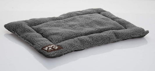 Crate Pad Comfy Cushion Ultra Soft Breathable Puppy Bed Crate Mat - Safe Bed for Dogs, Cats - Lightweight Nap Pad for Dog Kennels and Pet Carriers - 22" Length - Grey